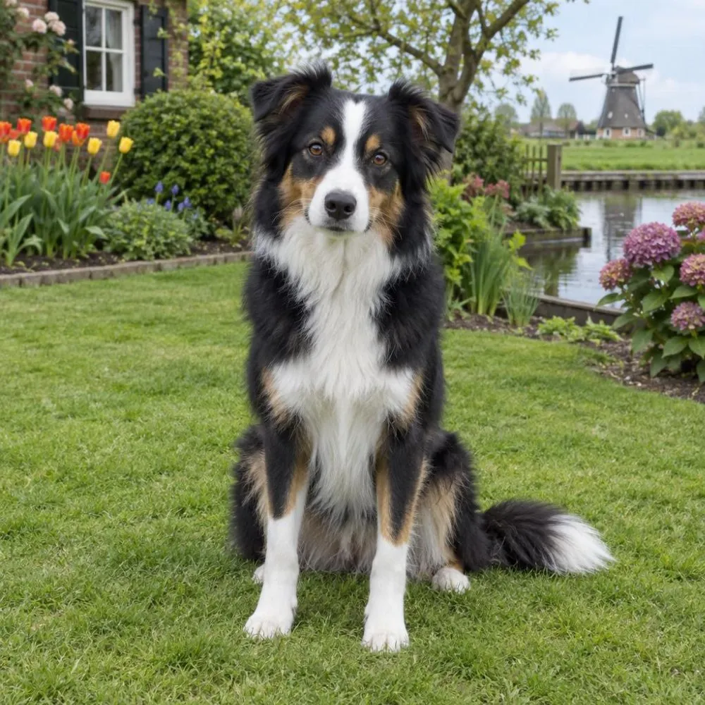 De foto van de hond