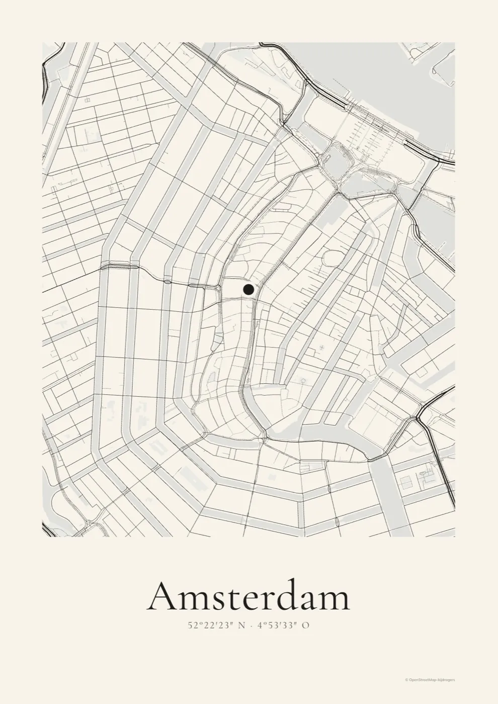 Stadsportret in de stijl Inkt