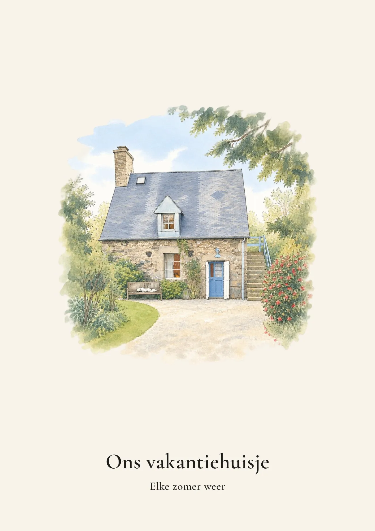 Vakantieportret als cadeau: Het vakantiehuis