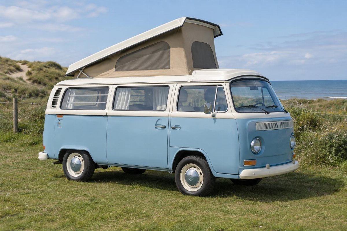 De foto van de camper