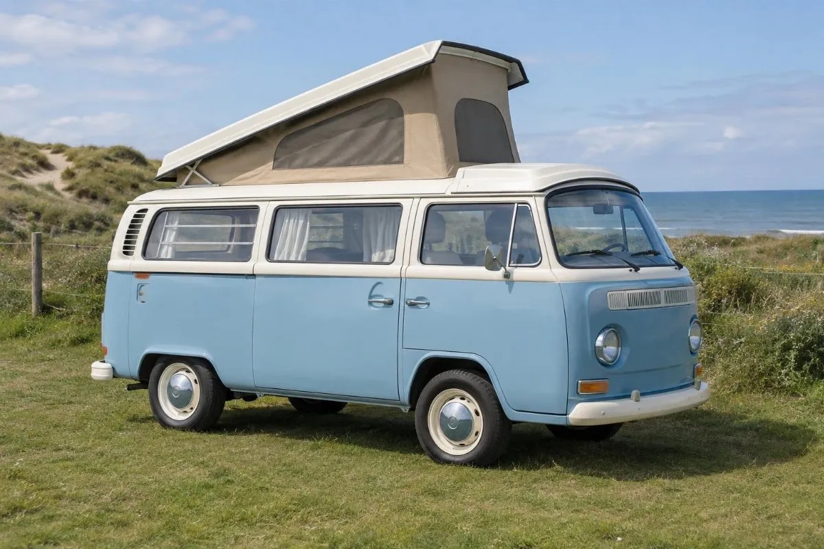 De foto van de camper
