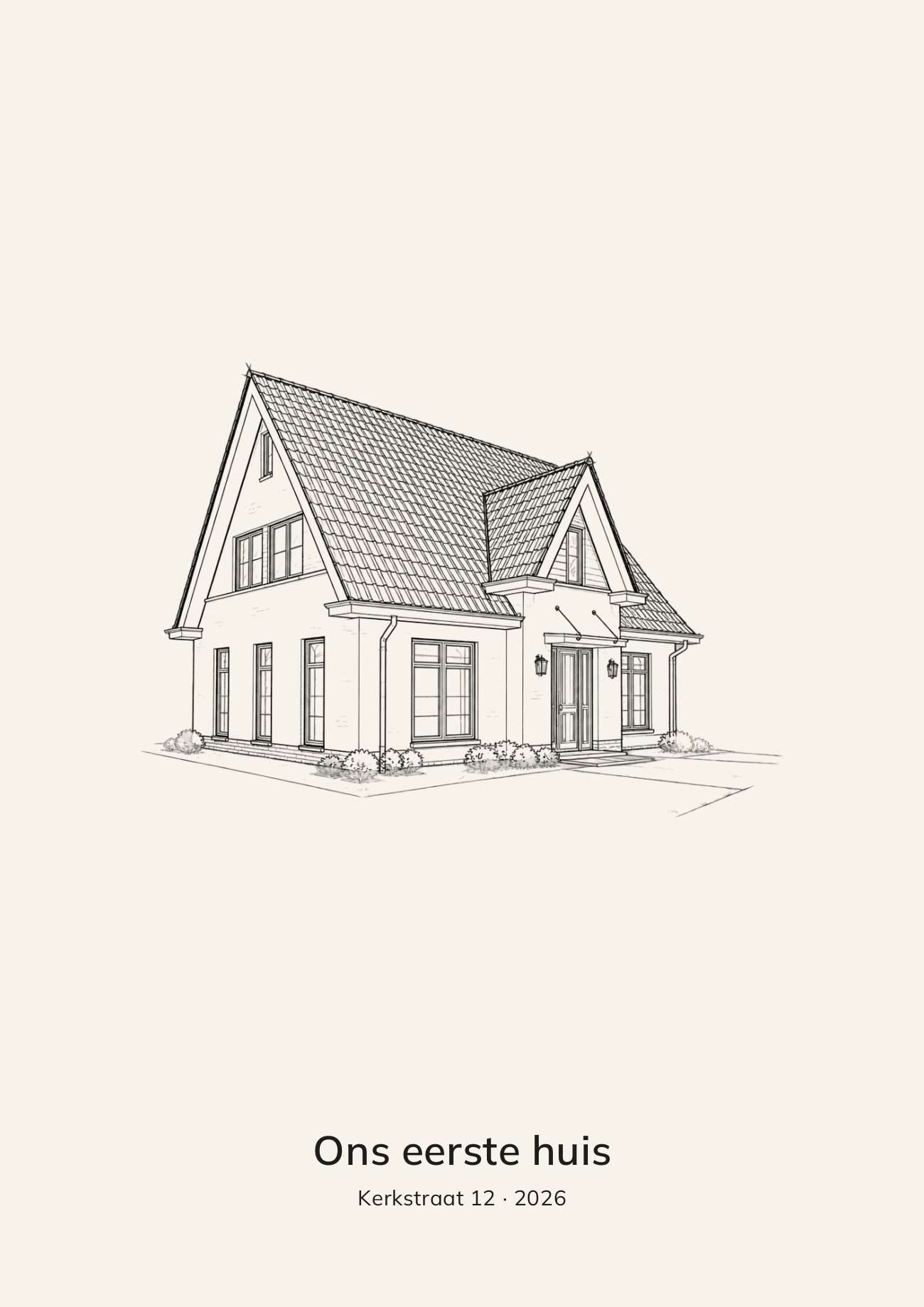 Huisportret als cadeau: Een nieuw huis