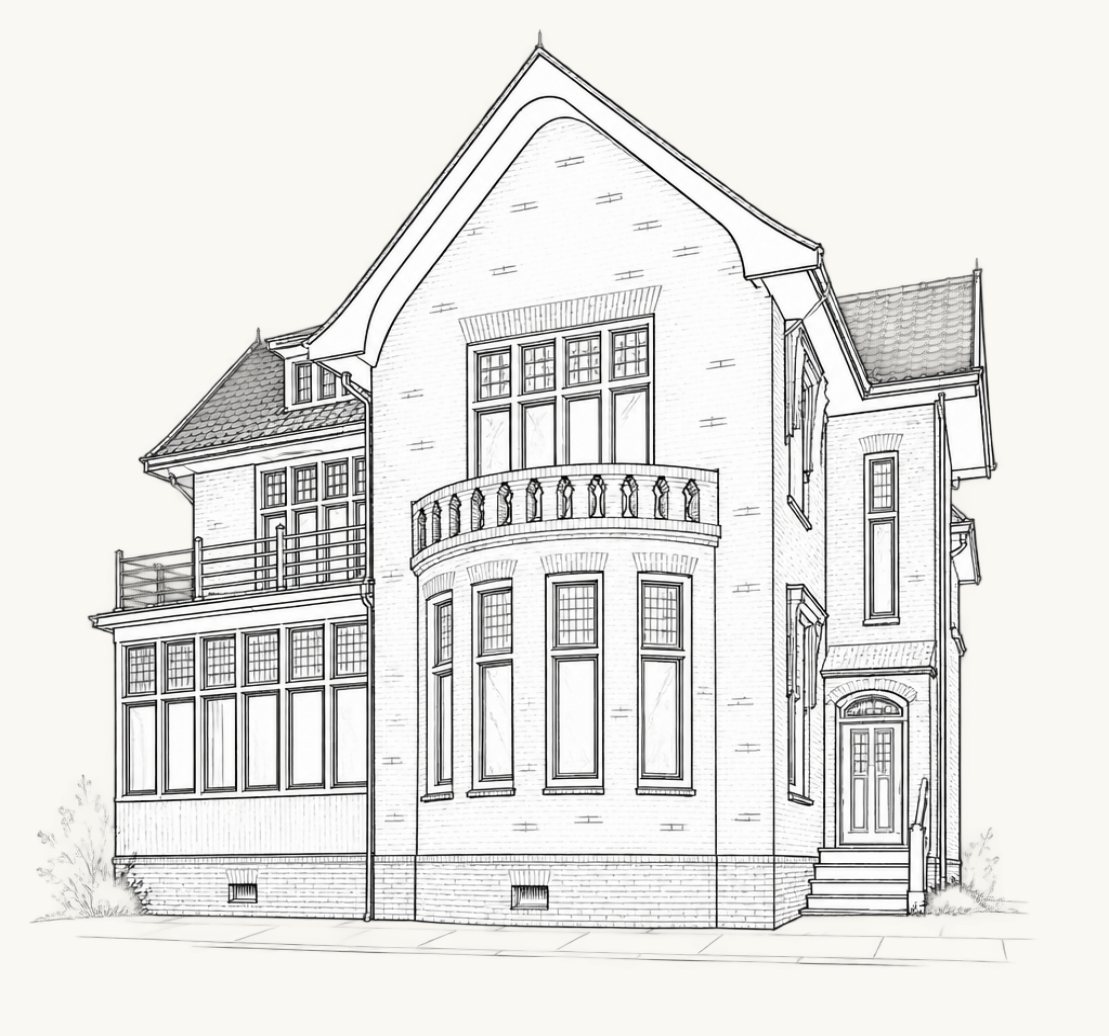 De lijntekening