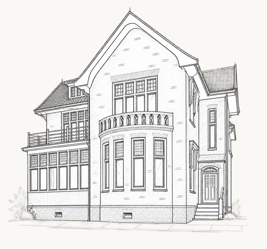 De lijntekening