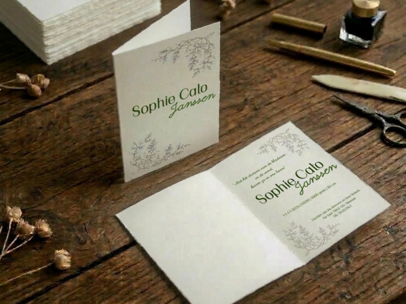 Gepersonaliseerd Geboortekaartje – Sophie